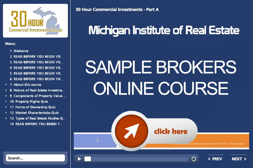 Michigan Education Online 30 Hour Broker Test Preparation